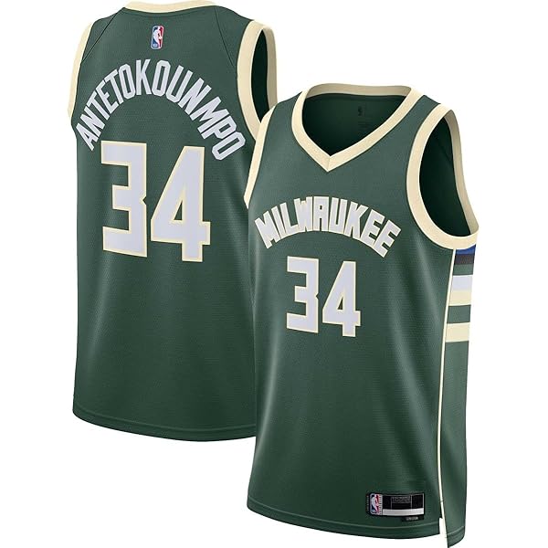 NBA バックス ジャージ 34 ANTETOKOUNMPO Giannis Antetokounmpo #34 Milwaukee Bucks Jordan Swingman